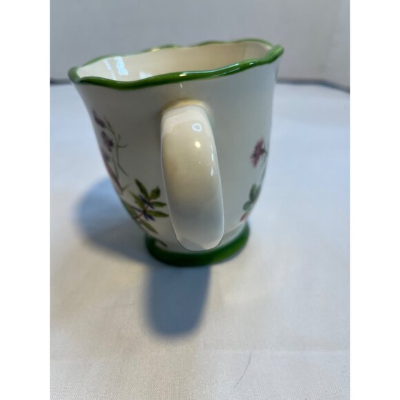 Cracker Barrel Mushroom Butterfly Floral Cottage Core Mug Stoneware - Picture 5 of 6